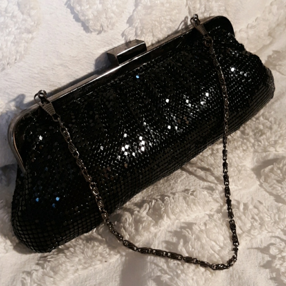 Black Mesh Clutch